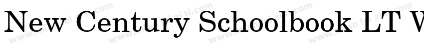 New Century Schoolbook LT W01Rm字体转换